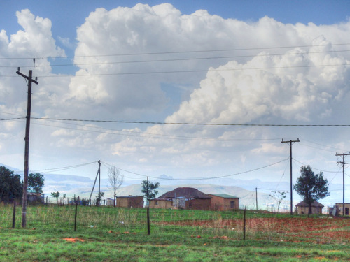 Zulu village suburb.